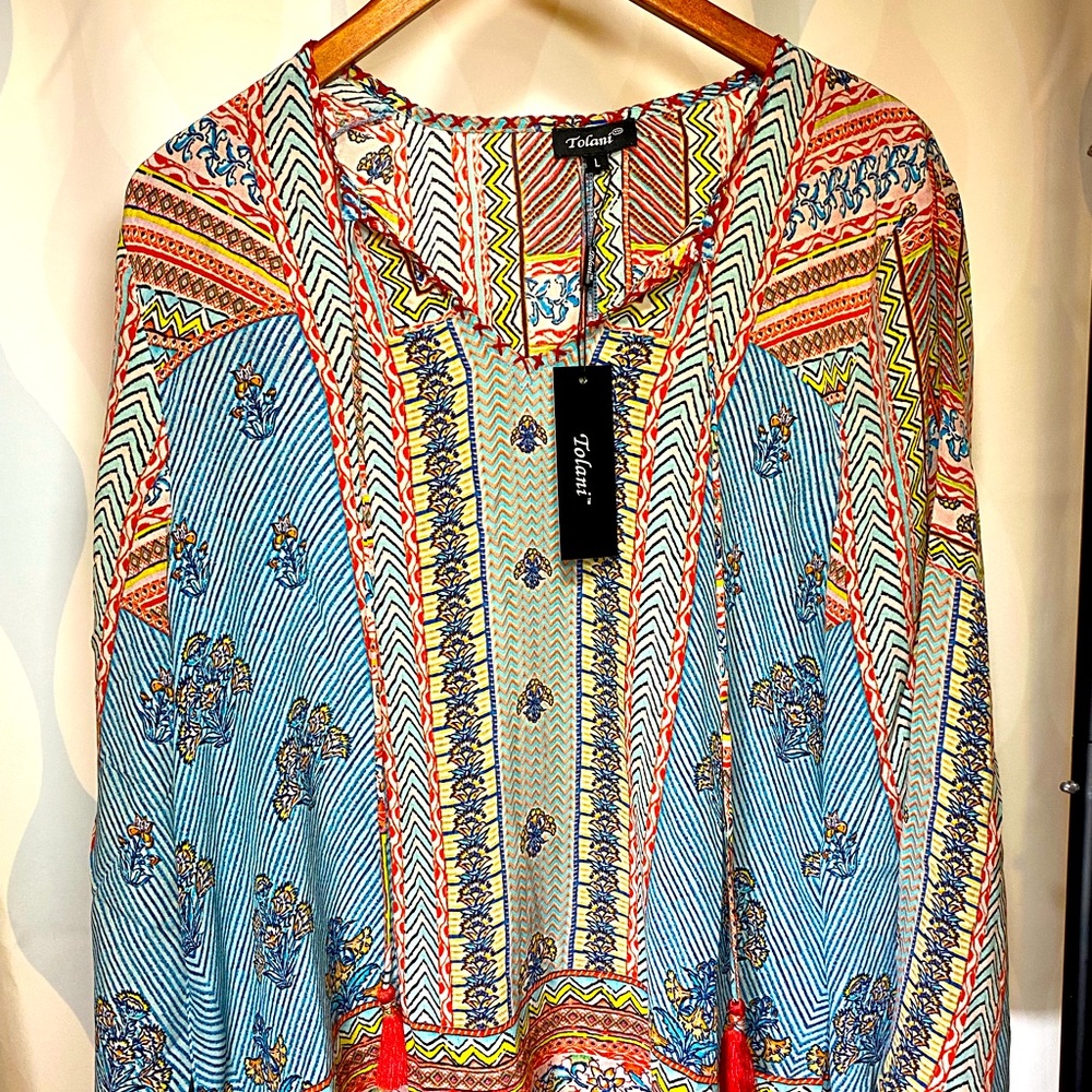 TOLANI Farrah Silk Blouse - NWT